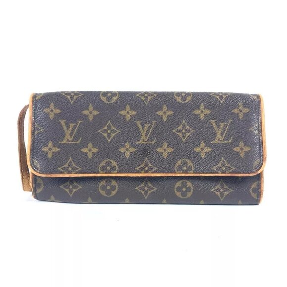 LOUIS VUITTON M51852 Monogram Pochette Twin GM Pochette 2WAY Clutch Shoulder Bag - Picture 2 of 15